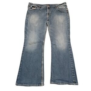 Silver Jeans Co Bootcut Women 42x28 Blue Suki Surplus Mid Rise Stretch Flap Y2K